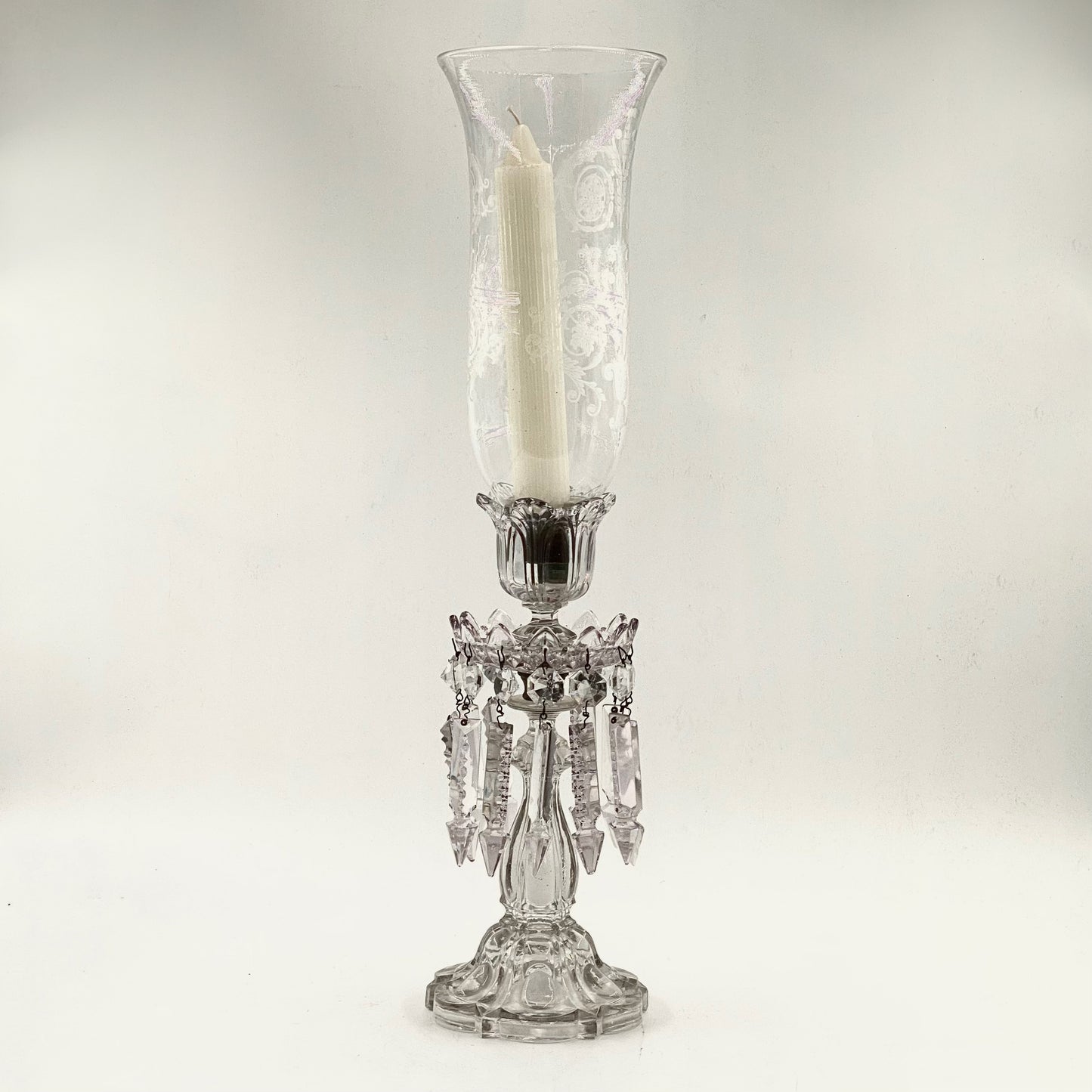 CANDELABRO DE BACCARAT CON BRISERA